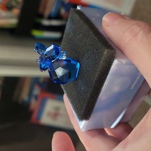 Swarovski Crytal blue cow